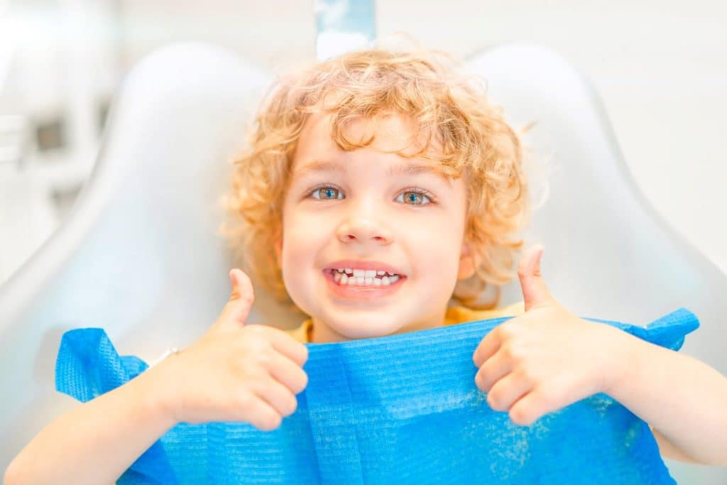 Happy Child Smiling at the Dentist in Susanville, California