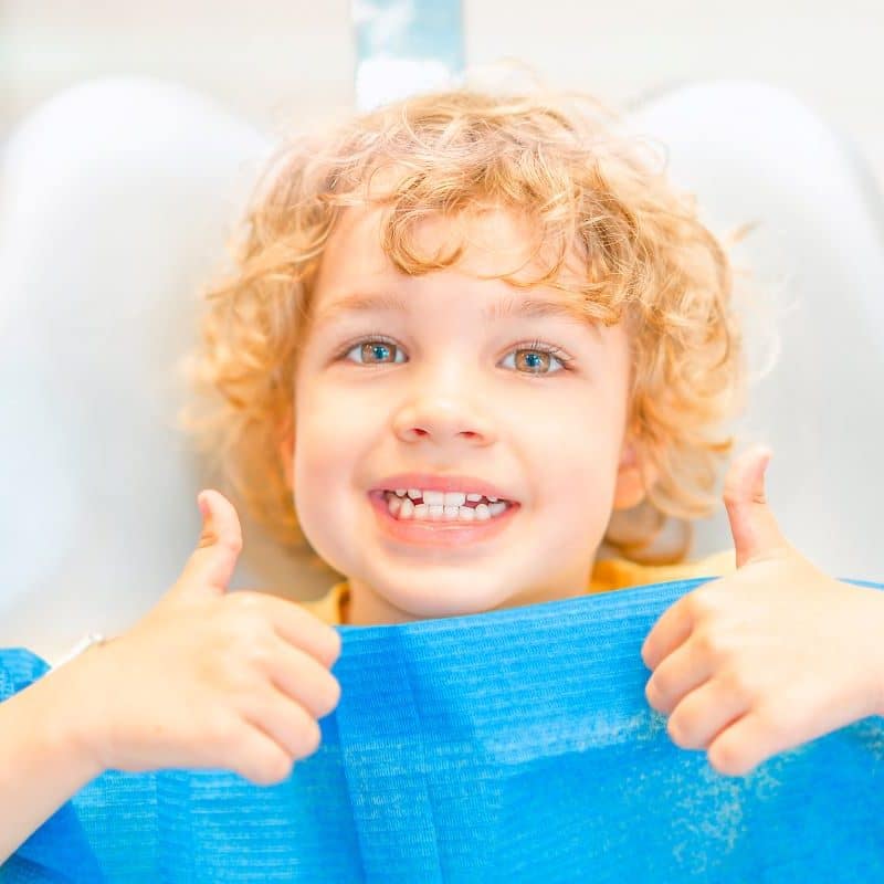 Happy Child Smiling at the Dentist in Susanville, California