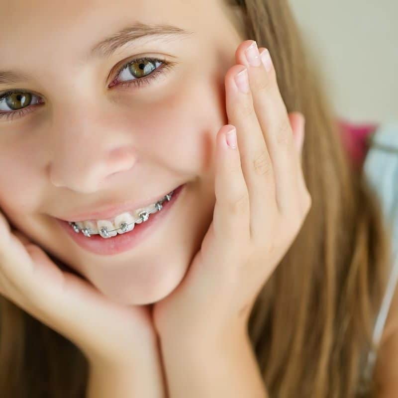 Child with dental braces at Susanville Dental Specialties, Susanville, California